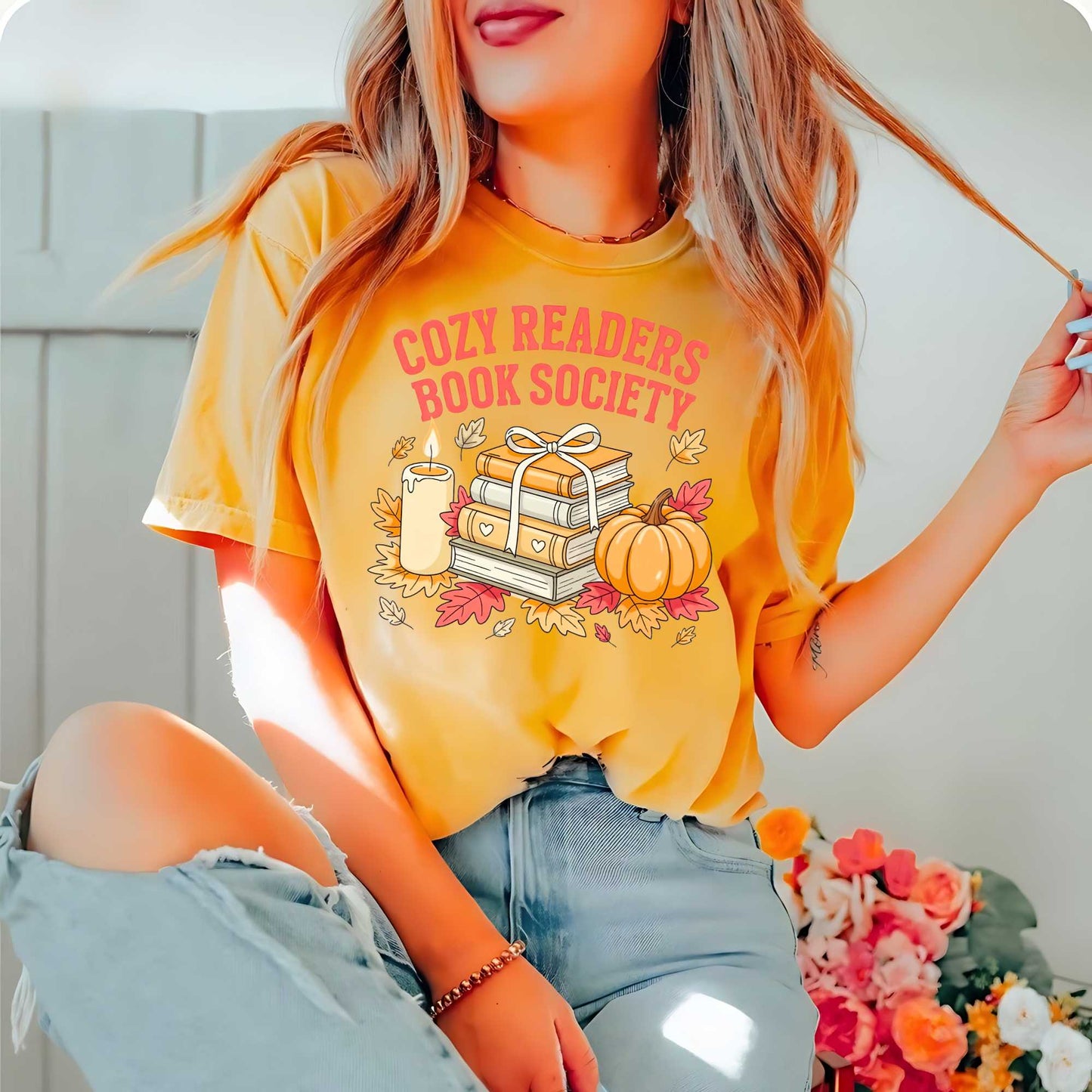 Cozy Readers Reading Shirt - Herbstkollektion