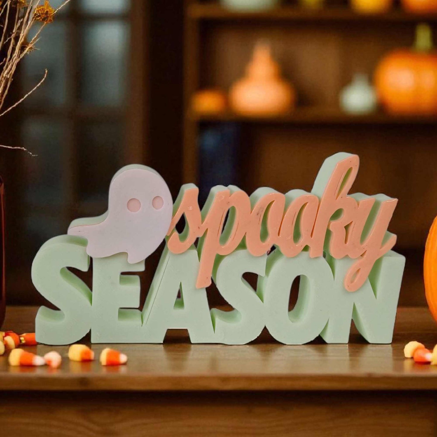 Spooky Season Schriftaufsteller Bücherregal