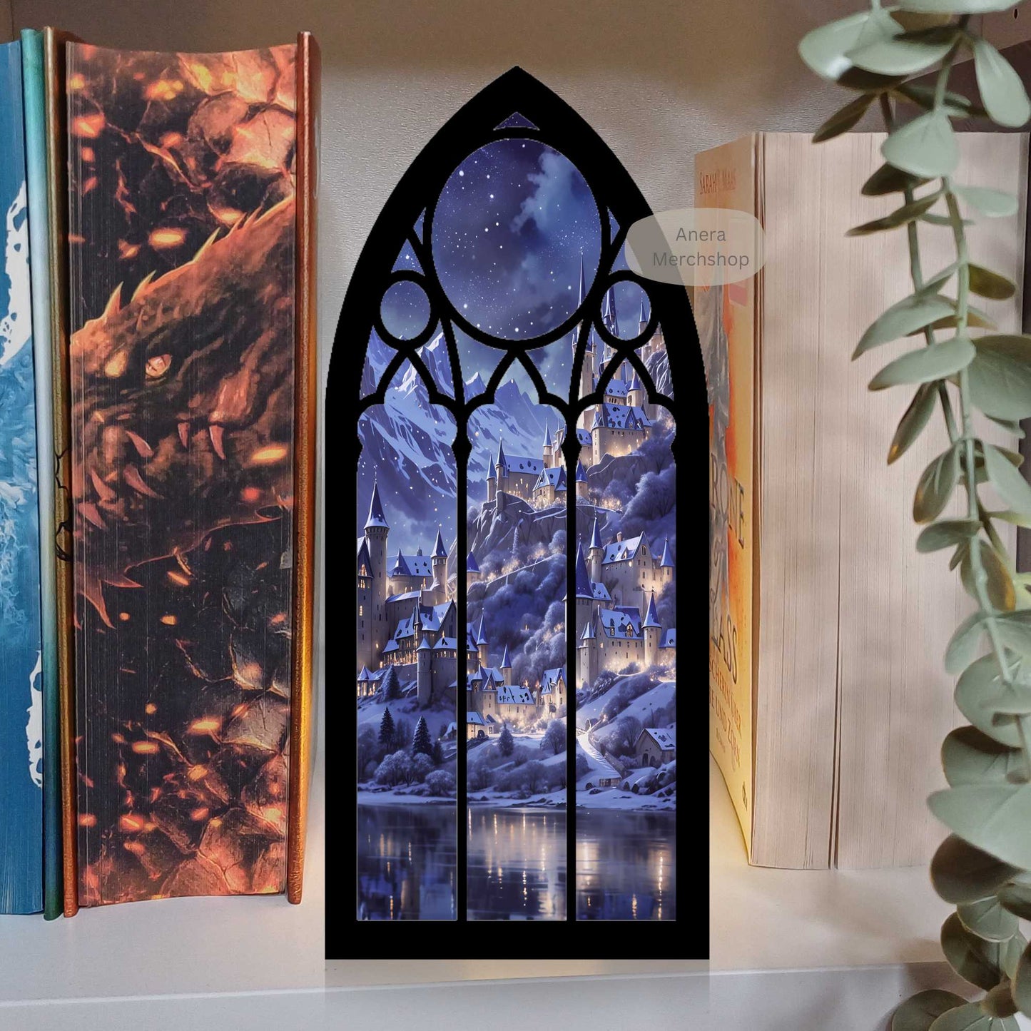 Leuchtende Stadt leuchtendes Booknook