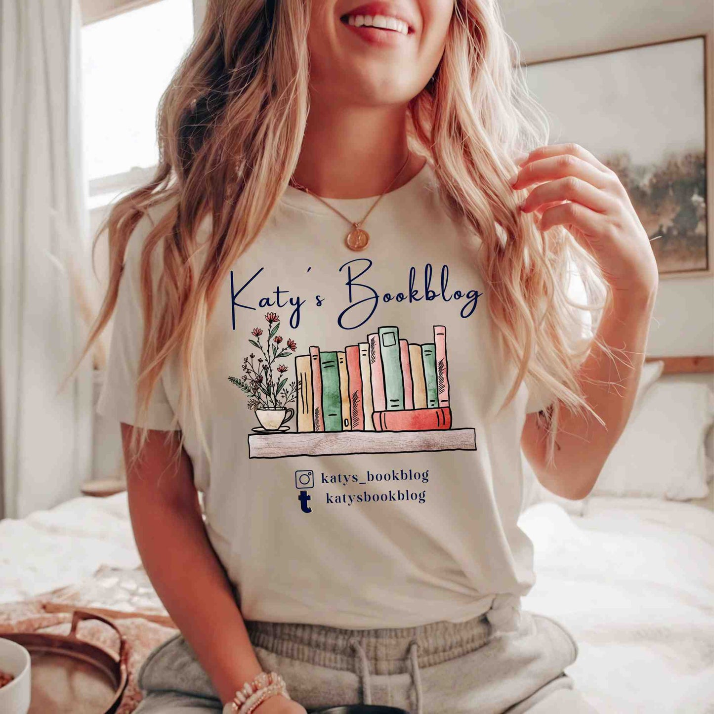 personalisierbares Bücherblogger Shirt