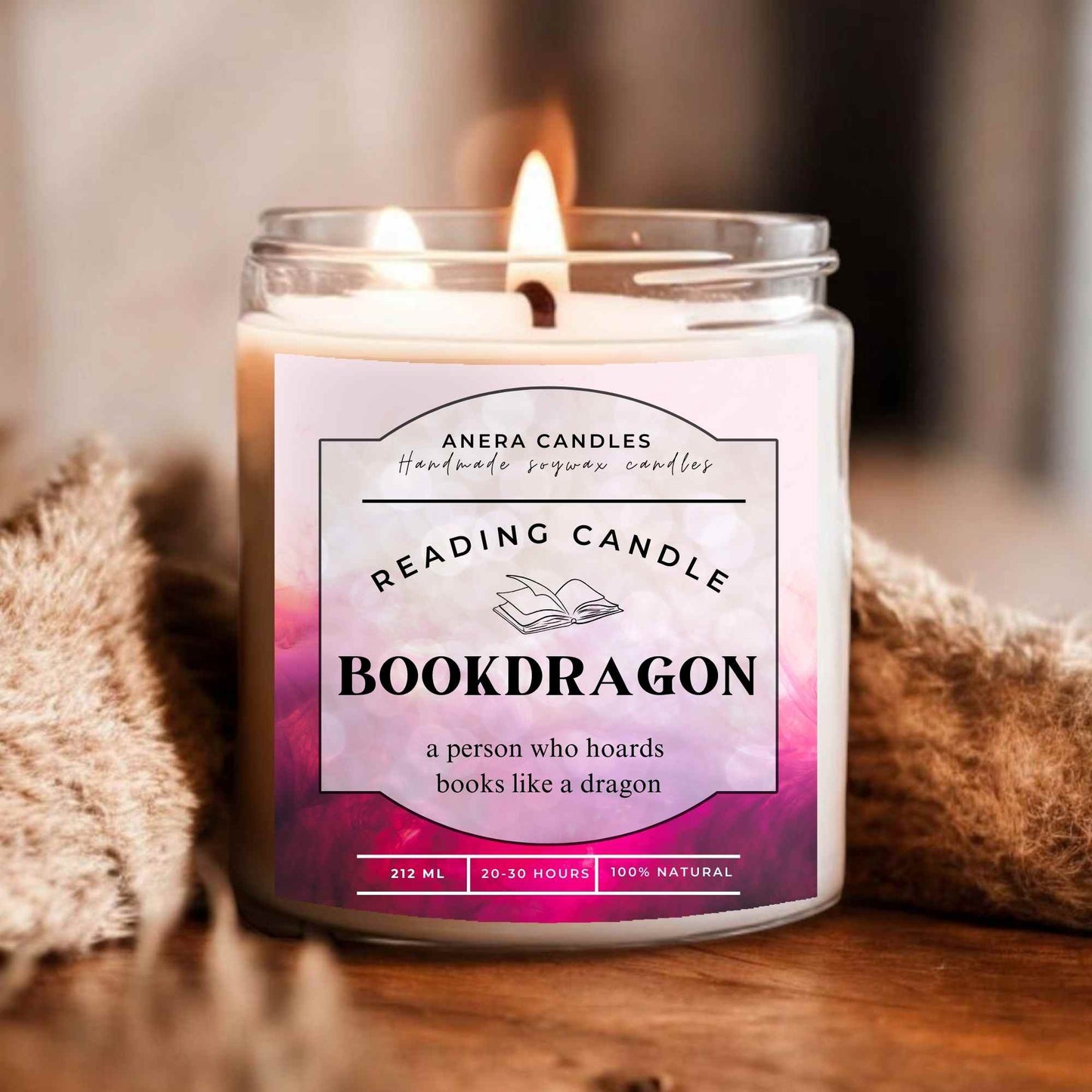 Bookdragon Lesekerze