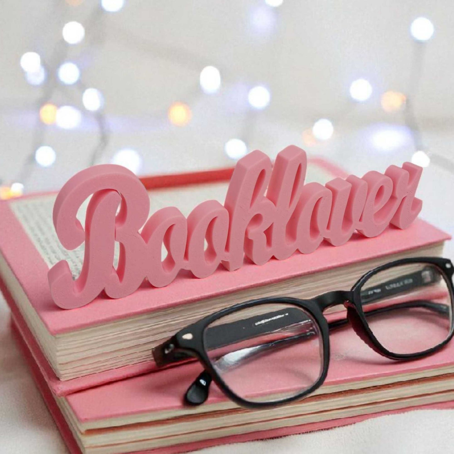 Booklover Schriftaufsteller Bücherregal