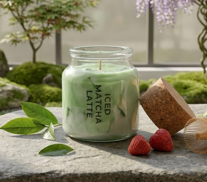 Matcha Iced Latte - Cocktail-Kerze