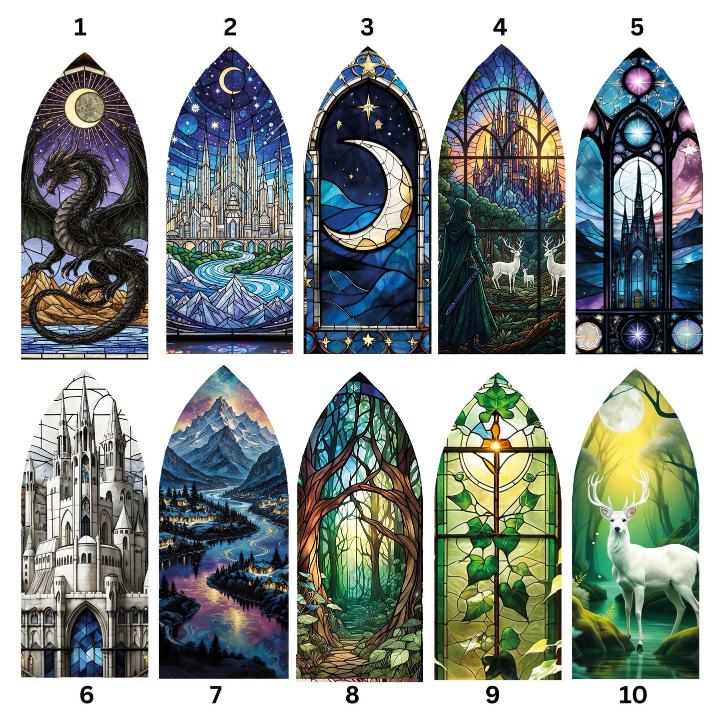 Holzoptik Fenster Booknook (Bild selbst auswählbar)