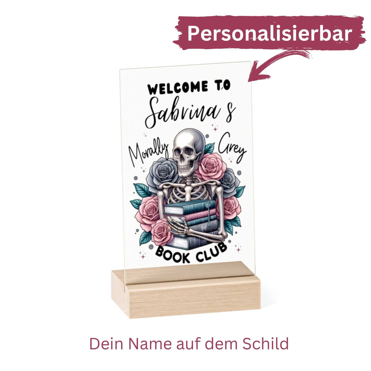 Morally Grey – personalisiertes Schild