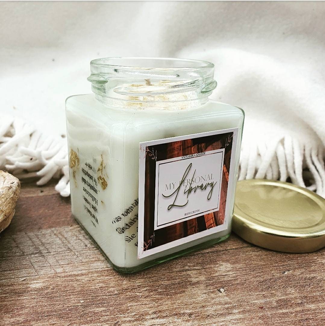 My Personal Library | Buchkerze bookish Bücher | Bookcandle | Duftkerze | Bookish Candle | handgefertigt aus soyawachs | vegan