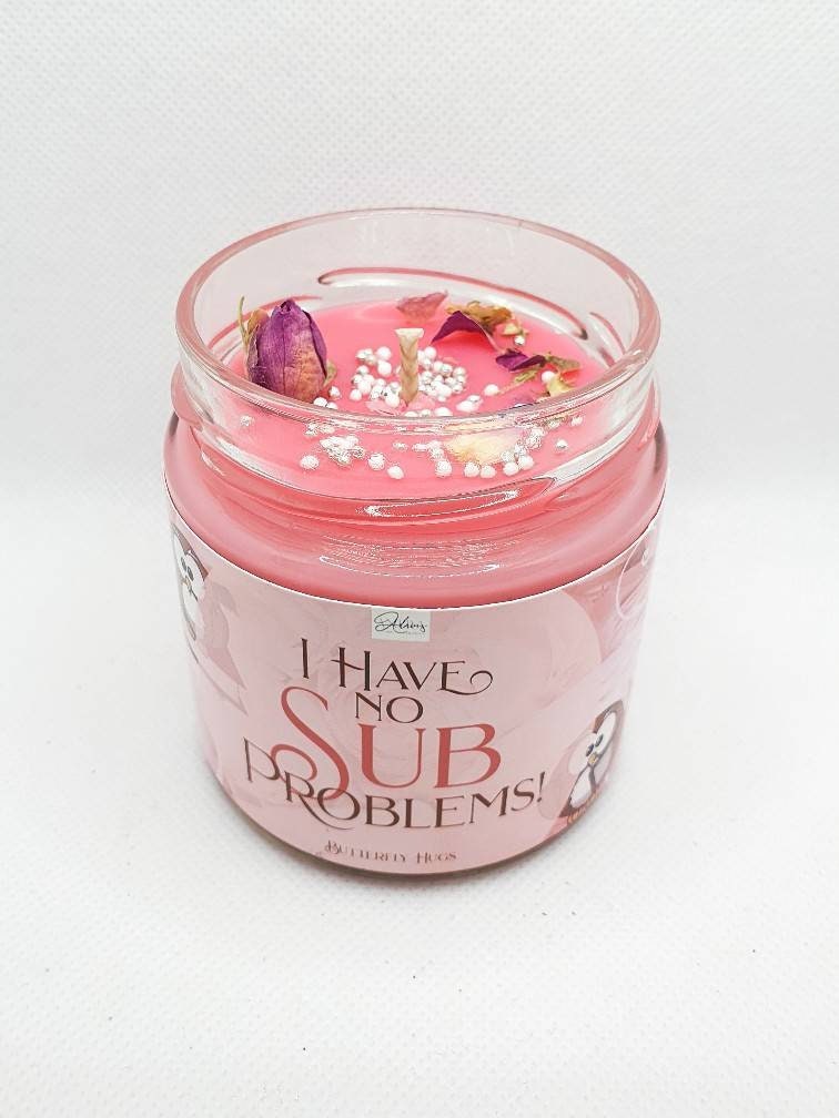 I have no SUB Problems | Buchkerze bookish | Bookcandle | Duftkerze | Bookish Candle | scented candle | Kerze im Glas | soyawachs | vegan