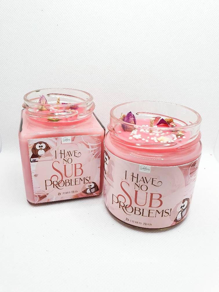I have no SUB Problems | Buchkerze bookish | Bookcandle | Duftkerze | Bookish Candle | scented candle | Kerze im Glas | soyawachs | vegan
