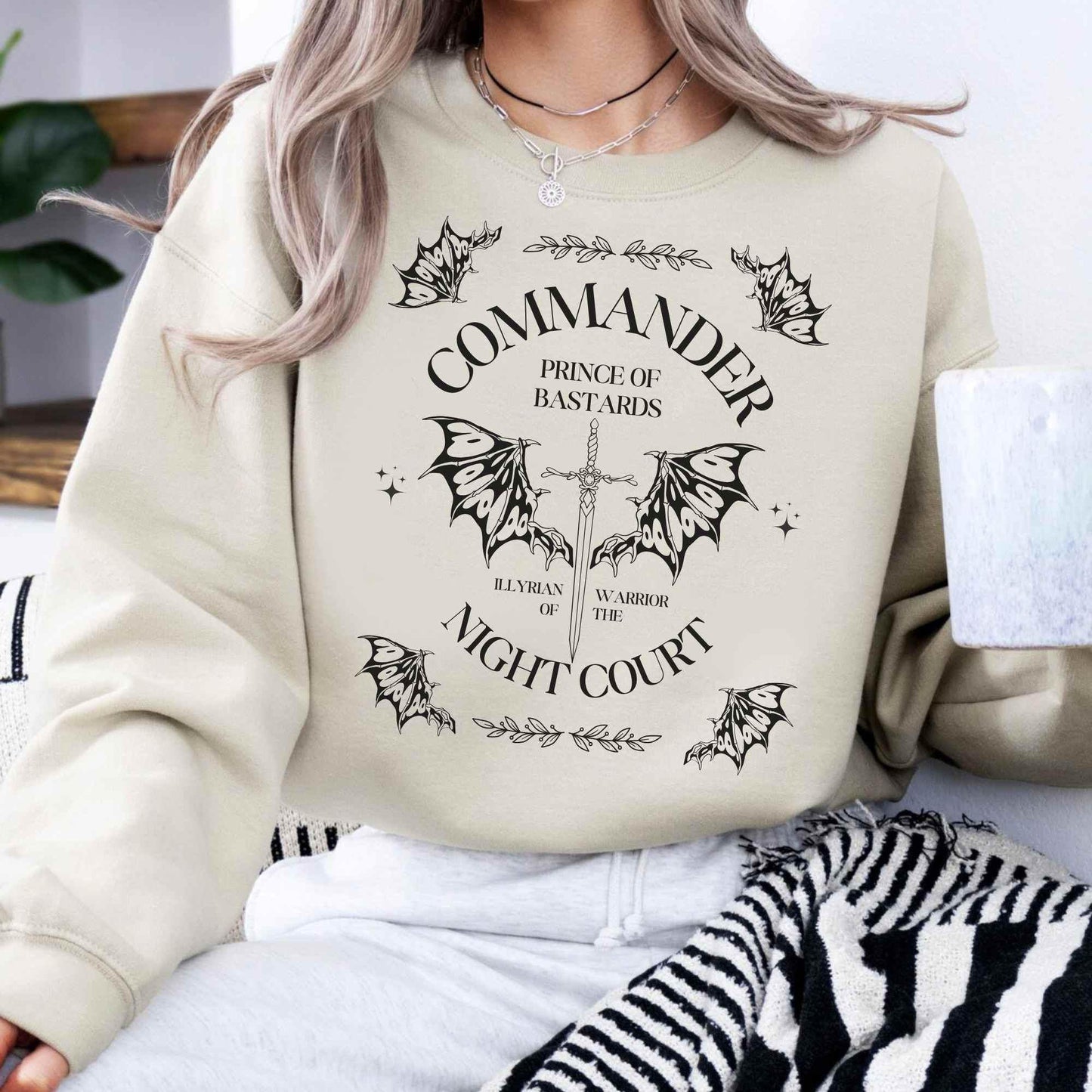 ACOTAR Cassian Sweatshirt, Night court shirt, a court merch, bookish gifts, illyrian shirt, Bookfan Gift, reading shirt, acotar-Merchandise