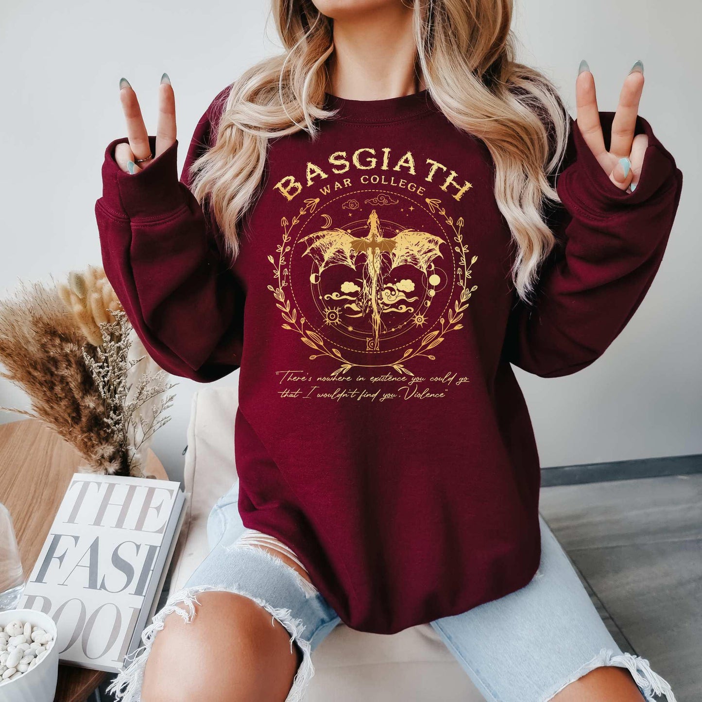 Booktok reading Shirt, Fourth Wing Sweatshirt, BASGIATH War College, Bookstagram, Bookfan Gift, Shirt mit Drachen, Xaden Sweater, Violet