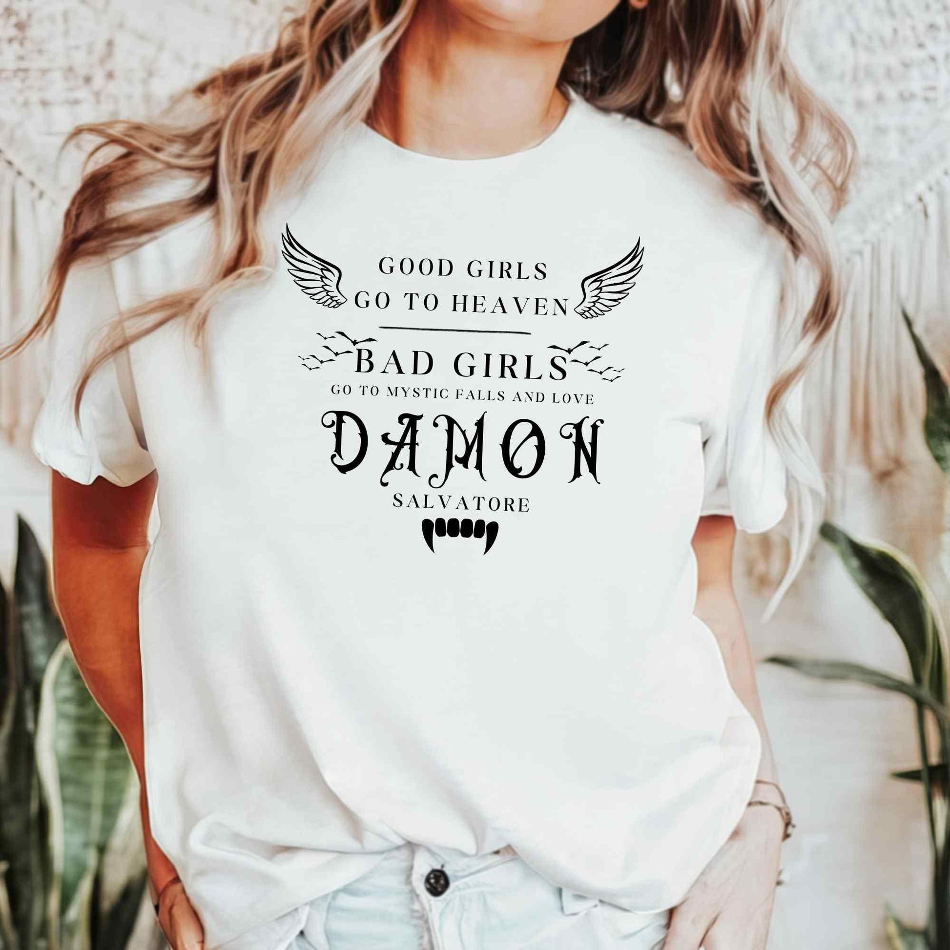 Damon Shirt, Mystic Falls Shirt, Salvatore Brothers, Vampire Shirt, Damon and Stefan Shirt, werewolves, Diaries, witches, Bookstagram Gift