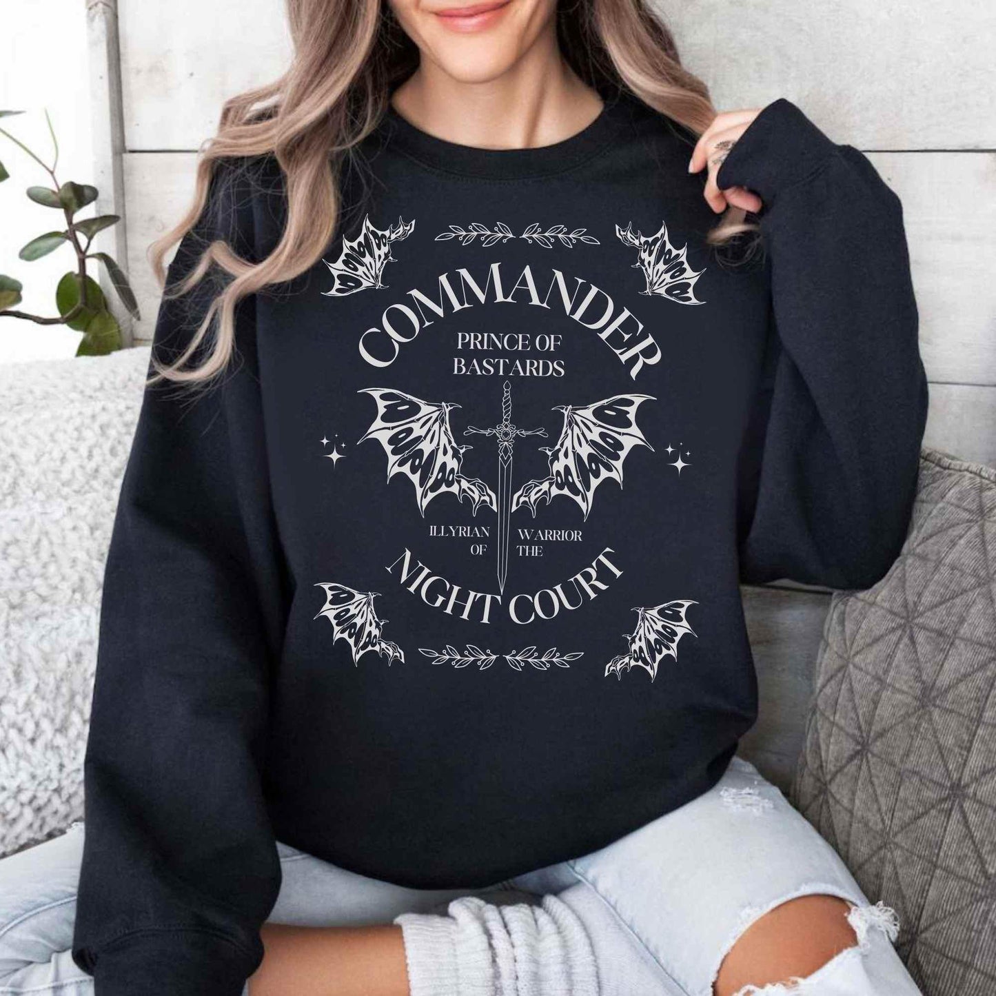 ACOTAR Cassian Sweatshirt, Night court shirt, a court of merch, bookish gifts, SJM shirt, Bookfan Gift, reading shirt, acotar-Merchandise