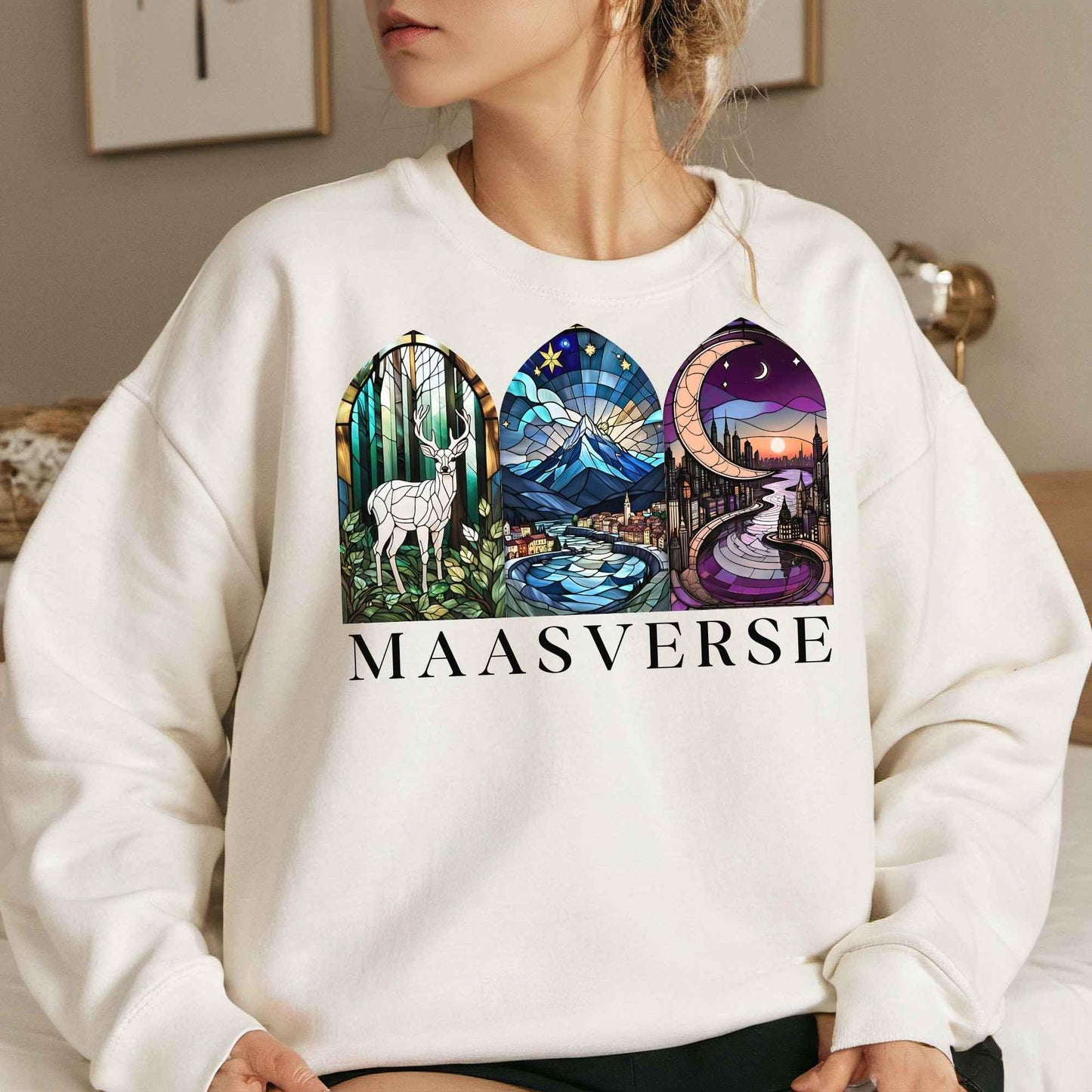 Maasverse ACOTAR Velaris Sweater - Terrasen Fandom Wear, Crescent City shirt, Bat Boys Sweater, BookfanGift, acotar-Merchandise, bookmerch