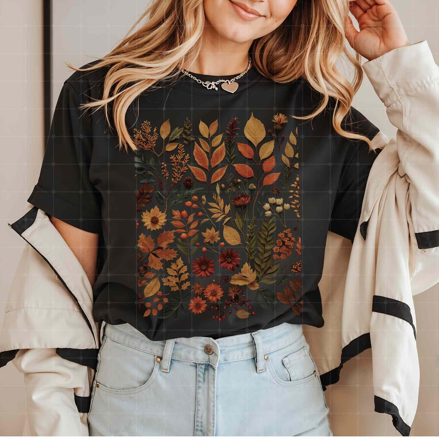 dark academia flowers Shirt, Moon Moth shirt, Goblincore Charms, Boho Wildflower Shirt, Moon Stars Botanical Floral Natur Top, Goth Shirt