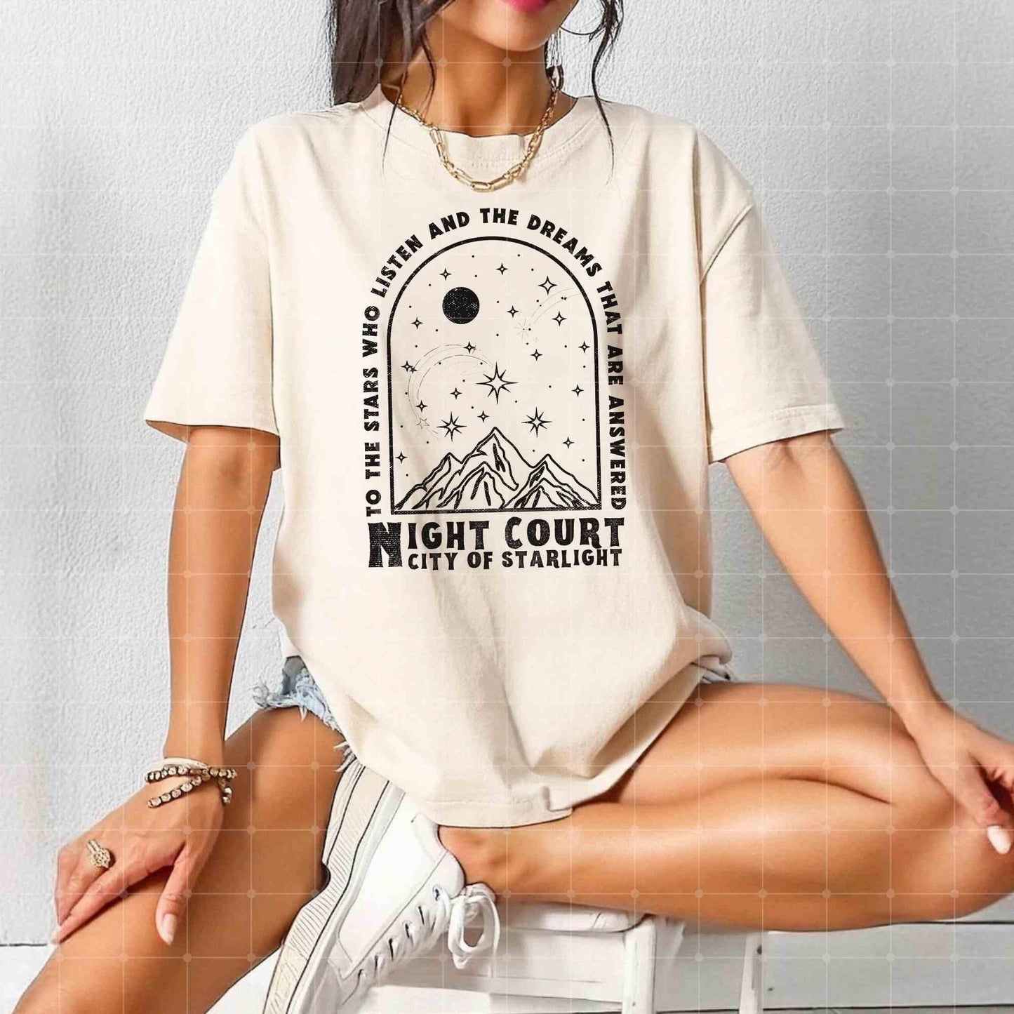 Night Court City of Starlight Shirt, ACOTAR, Rhysand, Bat Boys, Booktok reading, Dark Akademie T-Shirt, Bookstagram, Reading, Booknook Decor