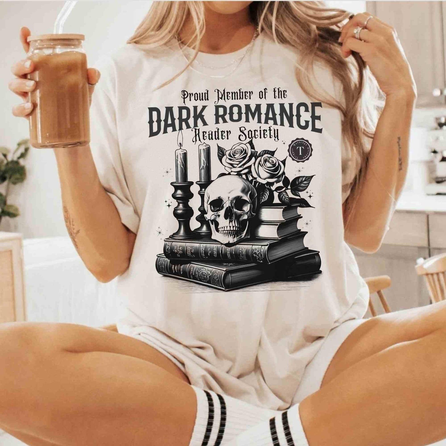 Dark Romance T-Shirt, Dark Reader, Bookfan Gift, trigger warnings, morally grey club, spicy book, smut reader, goth, edgar allan, booknook