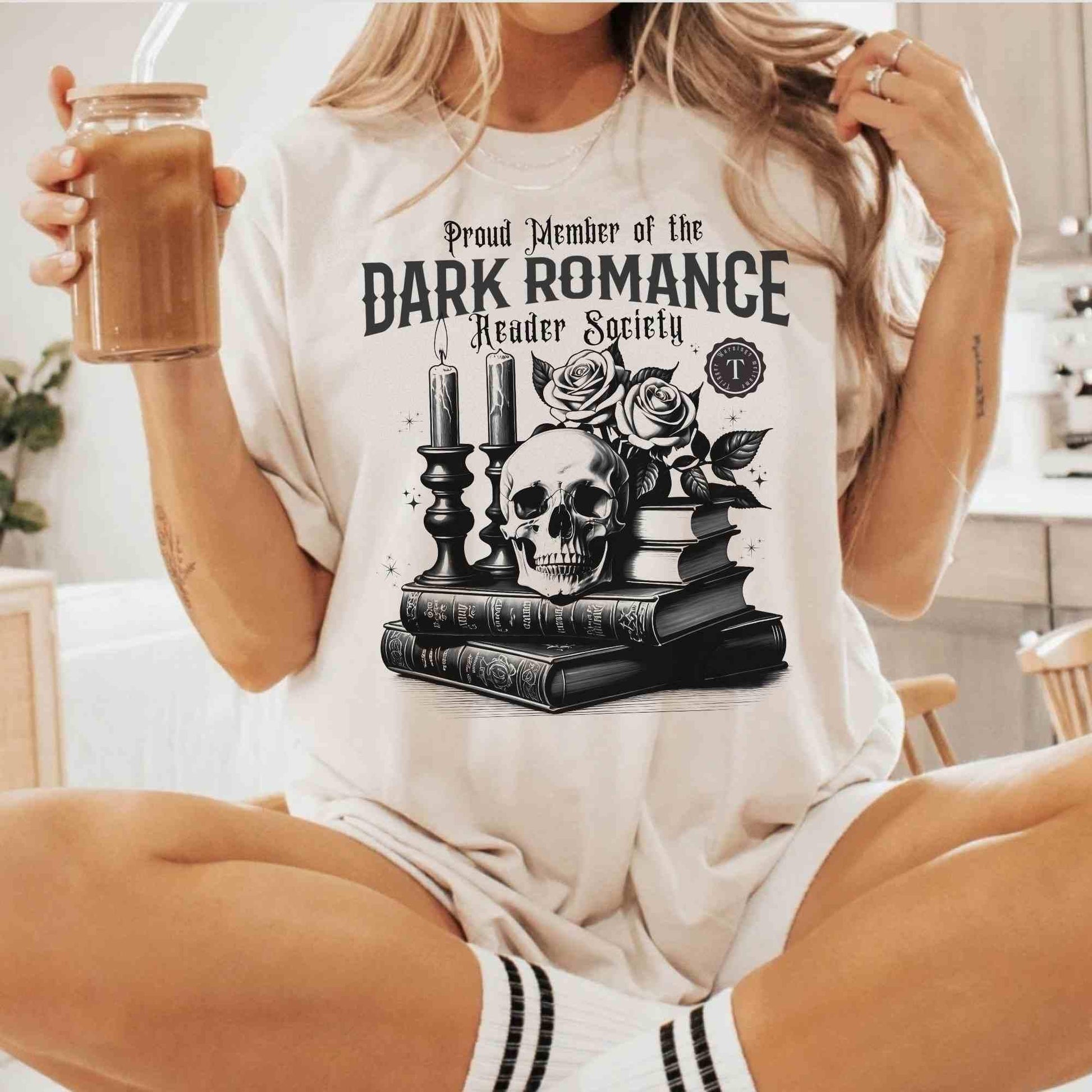Dark Romance T-Shirt, Dark Reader, Bookfan Gift, trigger warnings, morally grey club, spicy book, smut reader, goth, edgar allan, booknook