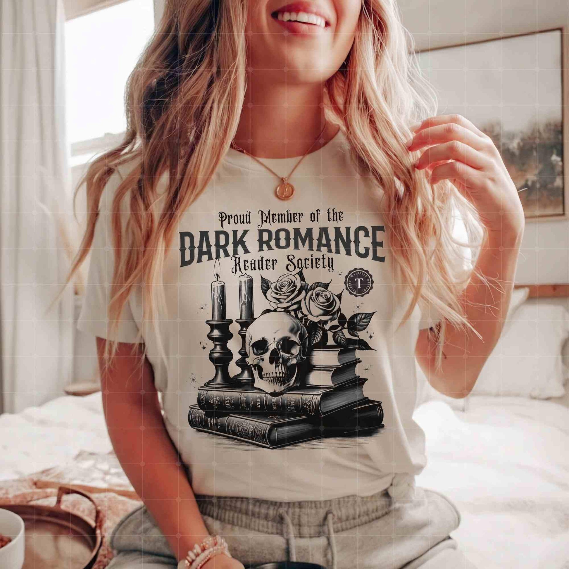 Dark Romance T-Shirt, Dark Reader, Bookfan Gift, trigger warnings, morally grey club, spicy book, smut reader, goth, edgar allan, booknook