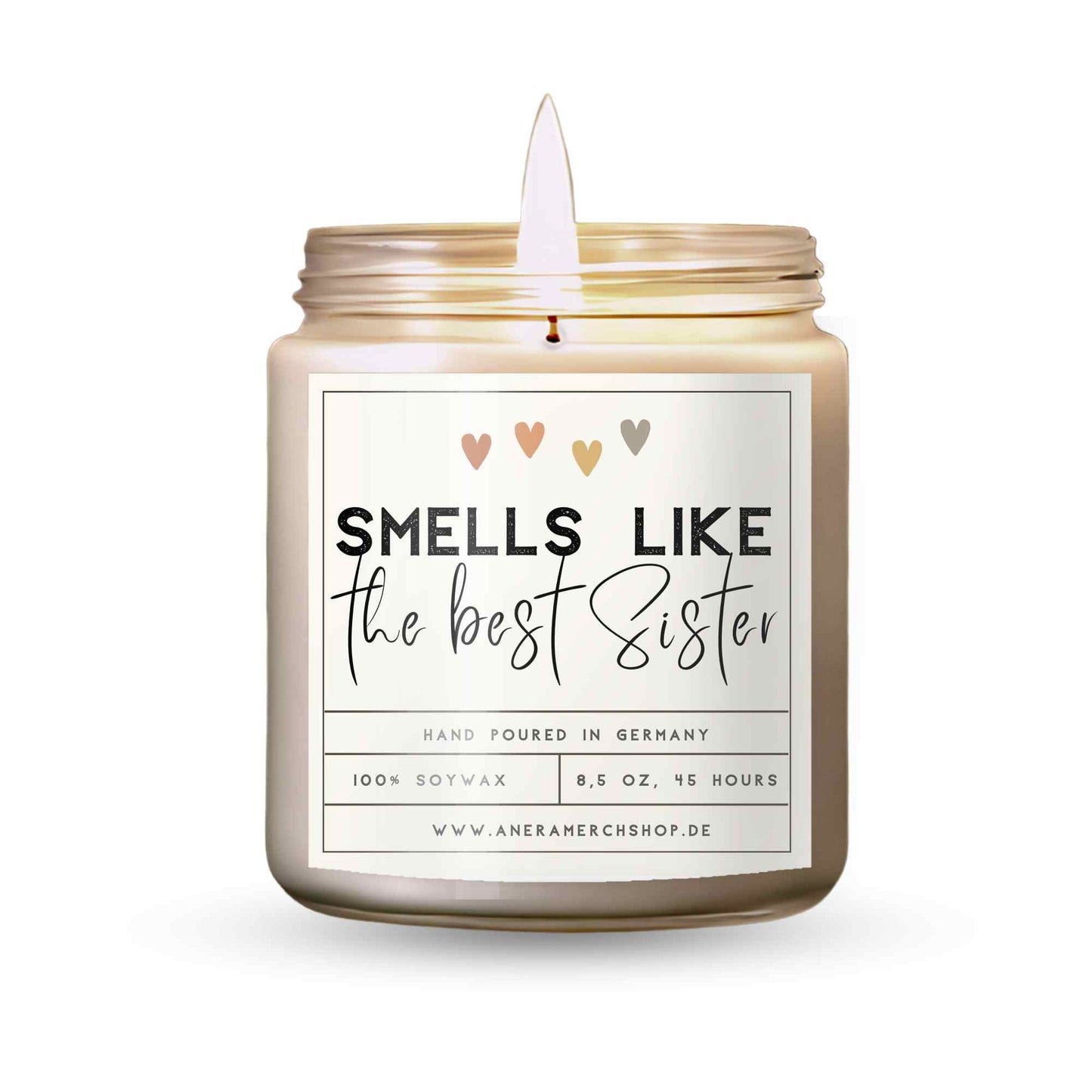 Smells like "the best Sister" Kerze