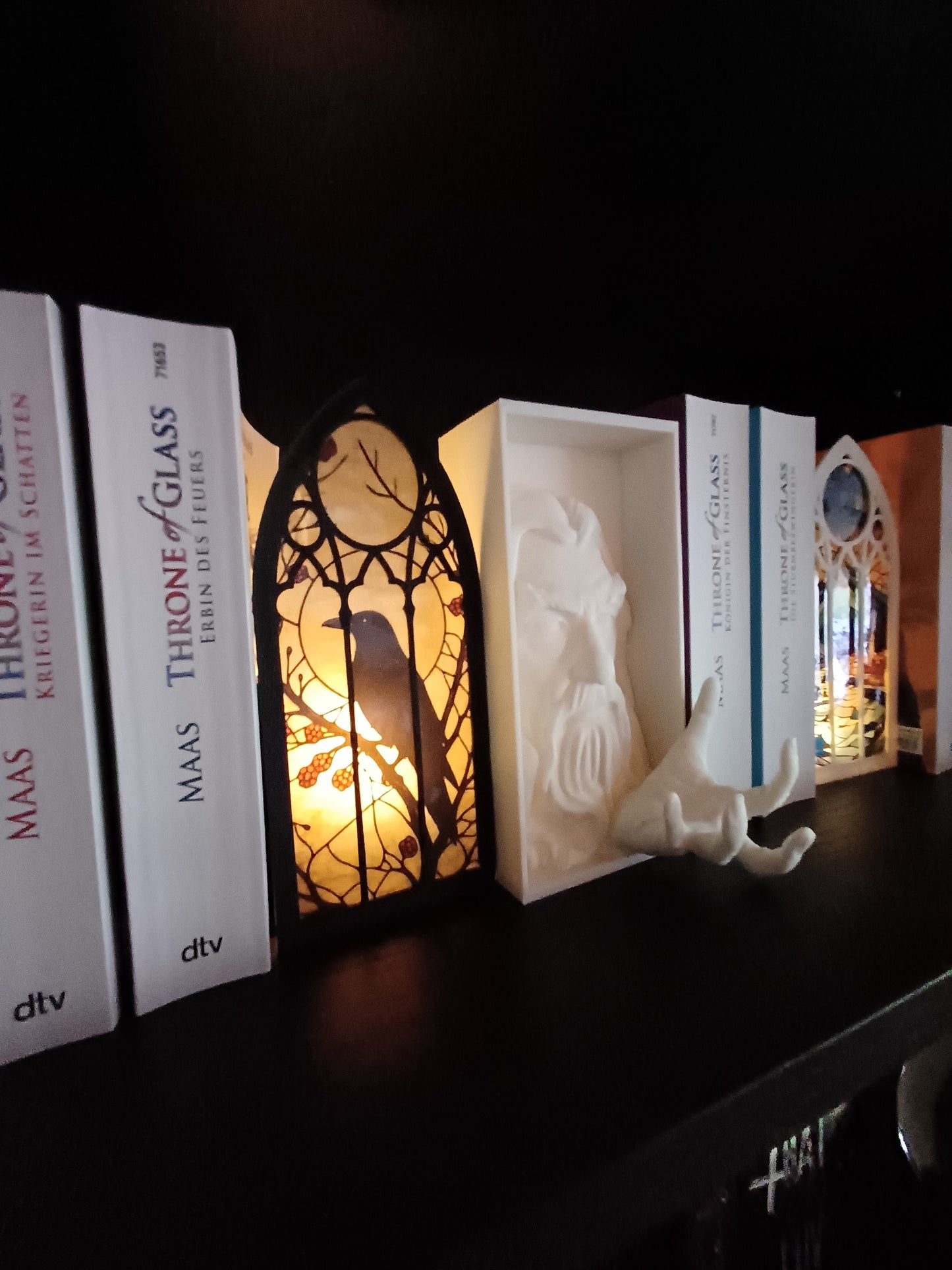 Alte Bibliothek leuchtends Booknook