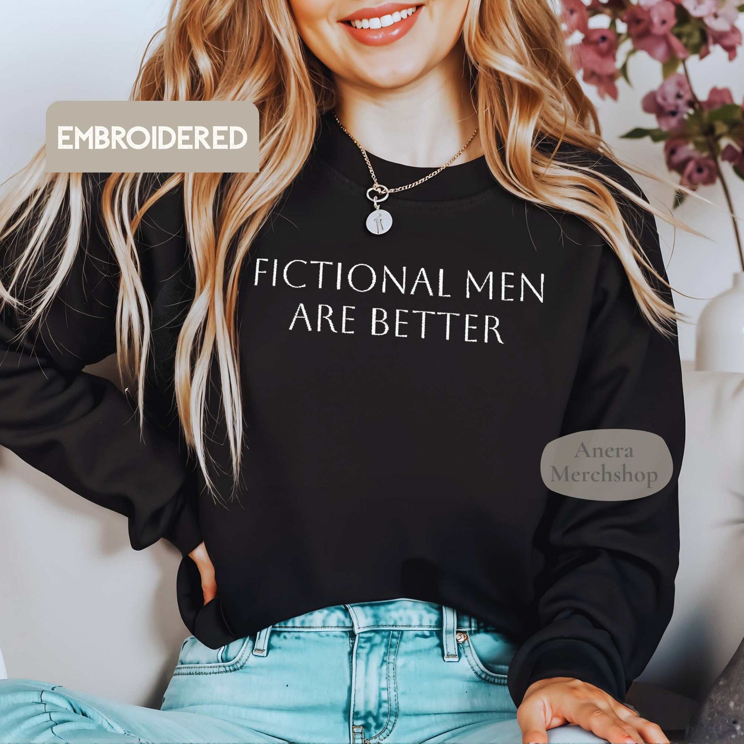 Fictional Men Bestickter Pullover