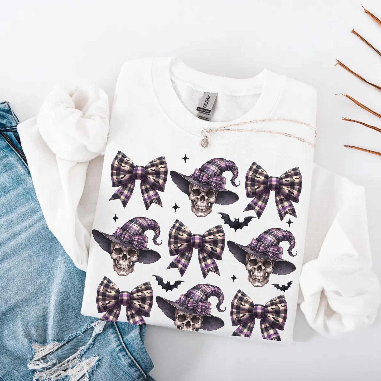 Schleifen Totenkopf Sweater/Hoodie Halloween Kollektion