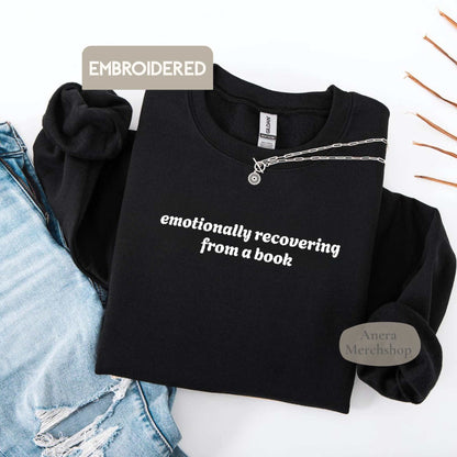 Emotionally Recovering Bestickter Pullover