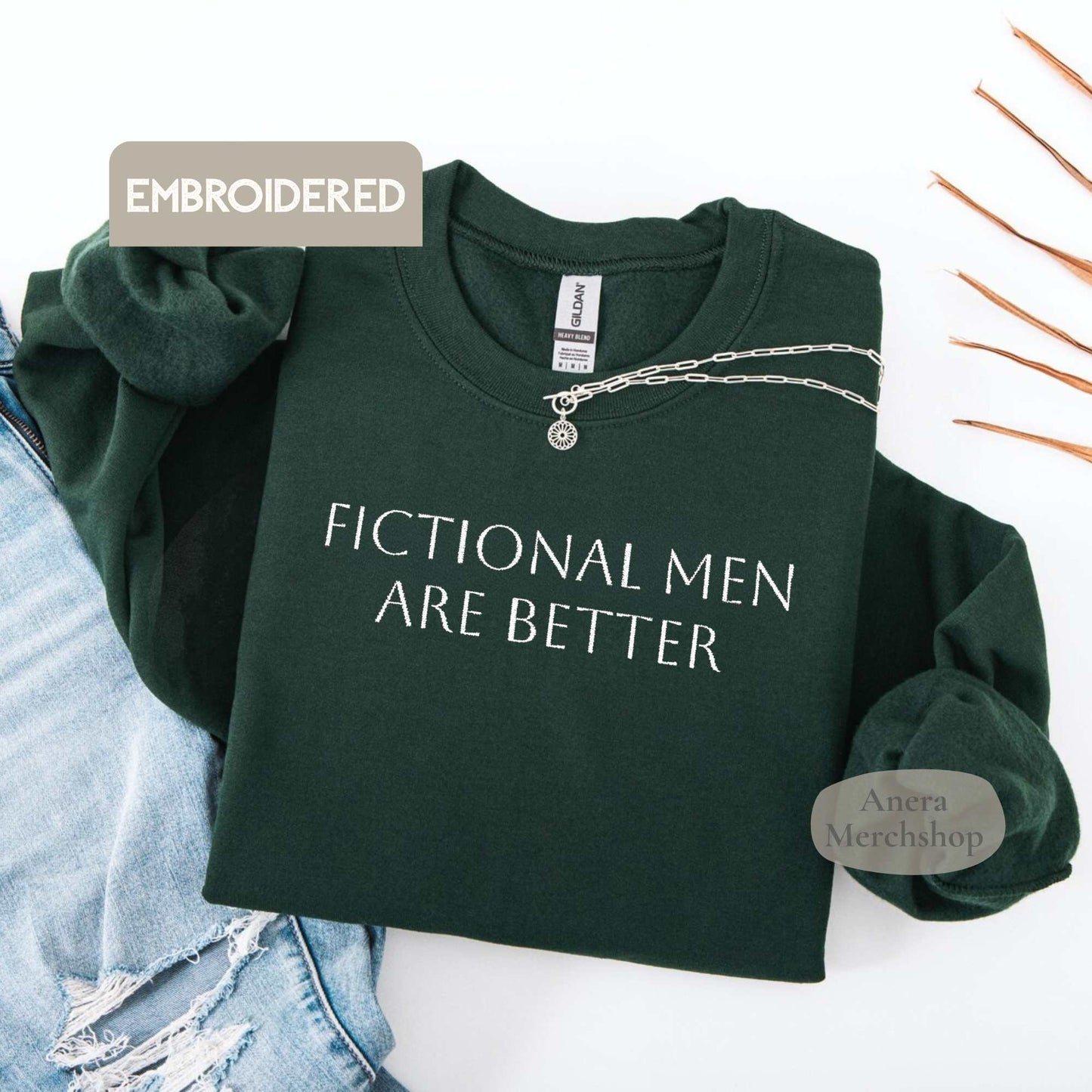 Fictional Men Bestickter Pullover