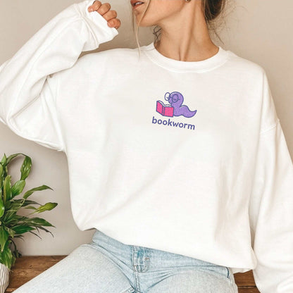 Bookworm Bestickter Pullover