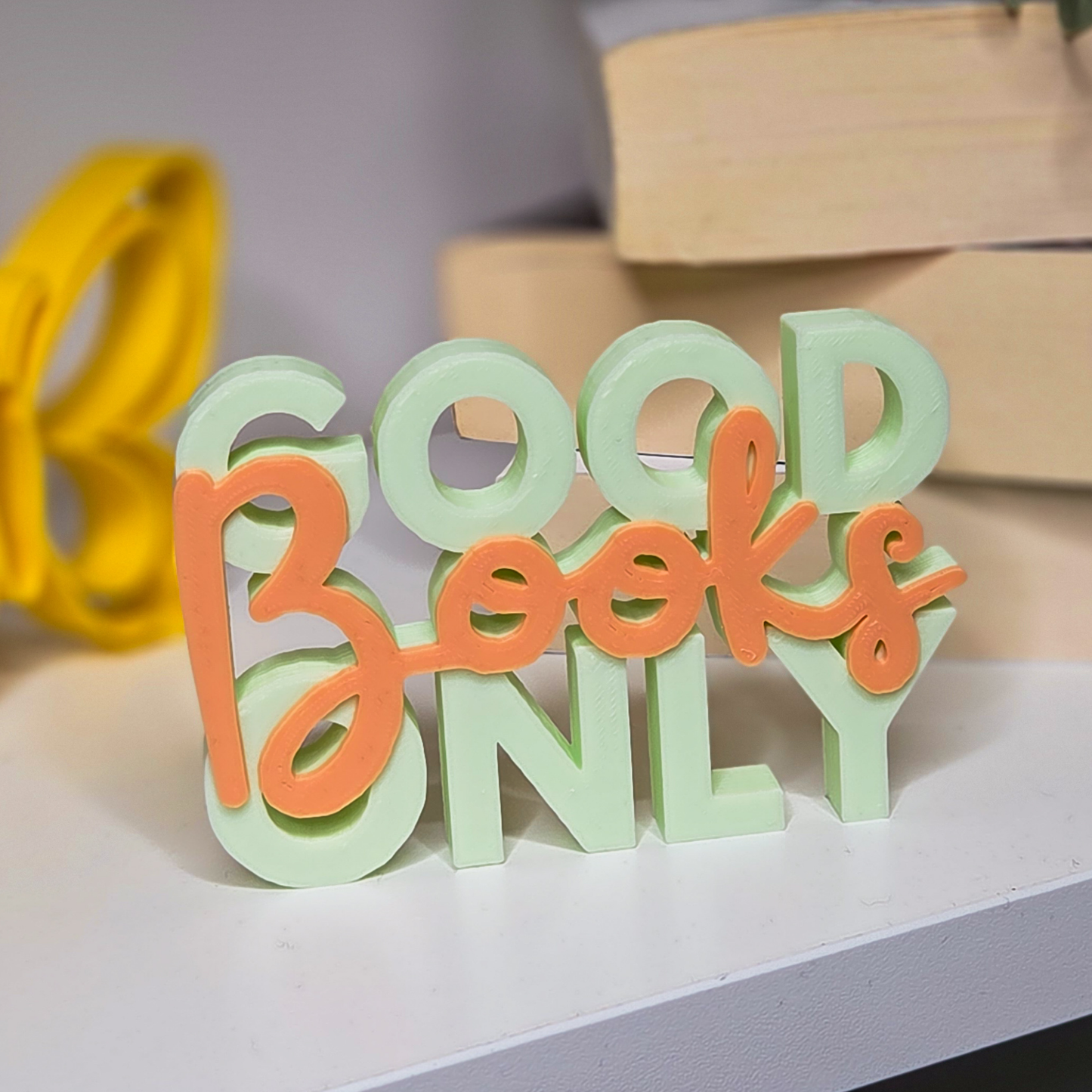 Good Books only Schriftaufsteller Bücherregal Abverkauf