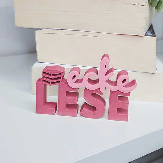 Leseecke Schriftaufsteller Bücherregal