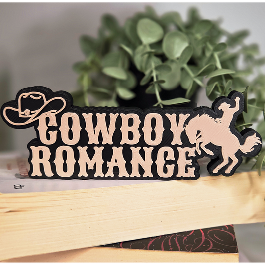 Cowboy Romance Schriftaufsteller Bücherregal