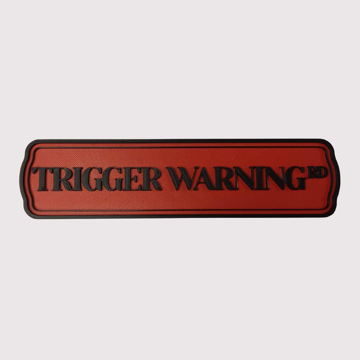 Trigger Warning Schild