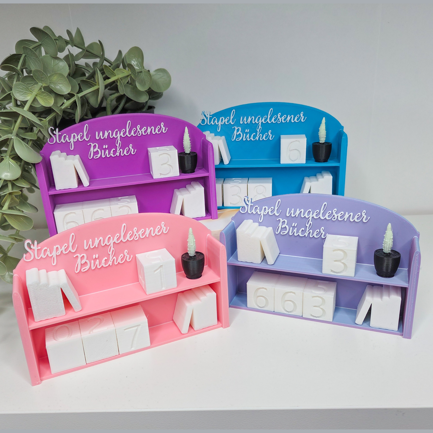 SUB-Bücherzähler/Tracker alle Bücher Mini Bücherregal