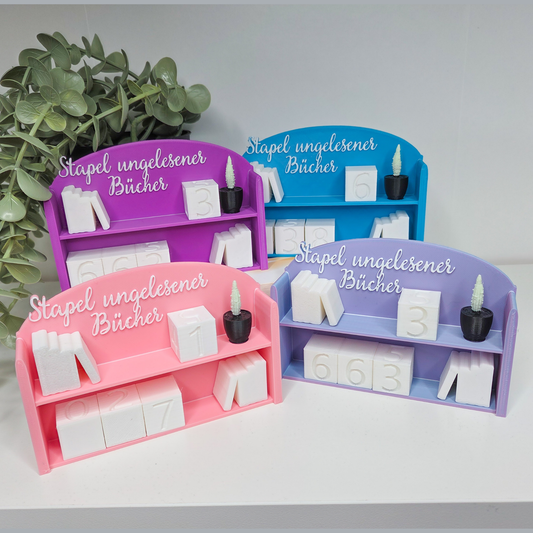SUB-Bücherzähler/Tracker alle Bücher Mini Bücherregal