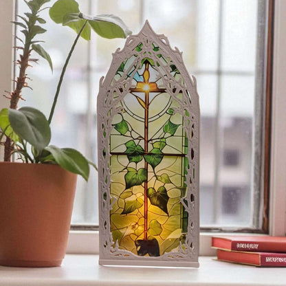 Holzoptik Fenster Booknook (Bild selbst auswählbar)