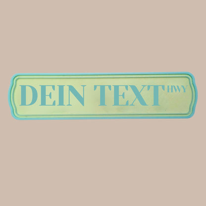 Dein Wunschtext - Genreschild