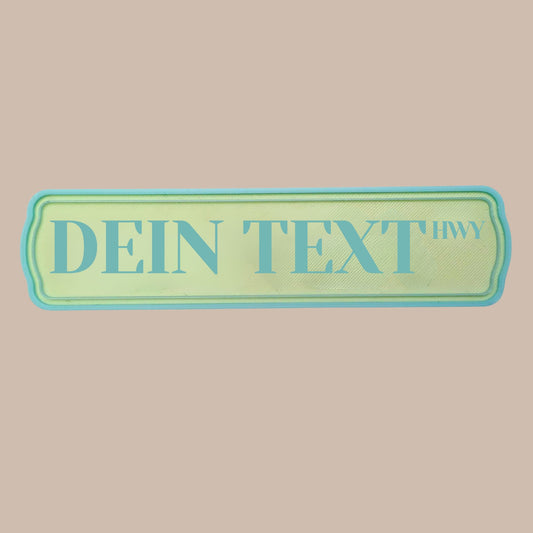 Dein Wunschtext - Genreschild