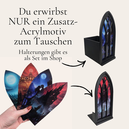 Tauschmotive für Regalfenster Booknook