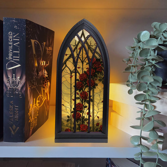 Rosengarten Regalfenster Booknook