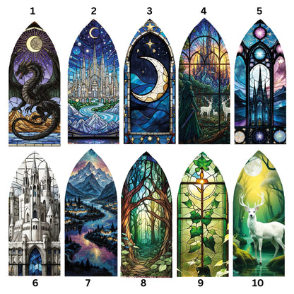 Holzoptik Fenster Booknook (Bild selbst auswählbar)