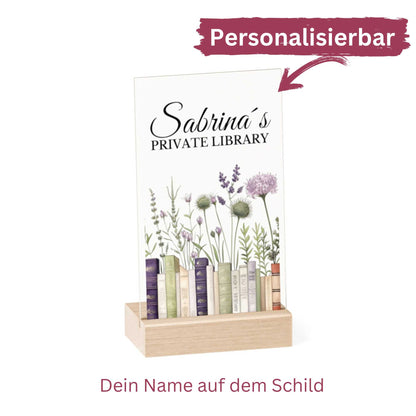 Private Library – personalized sign