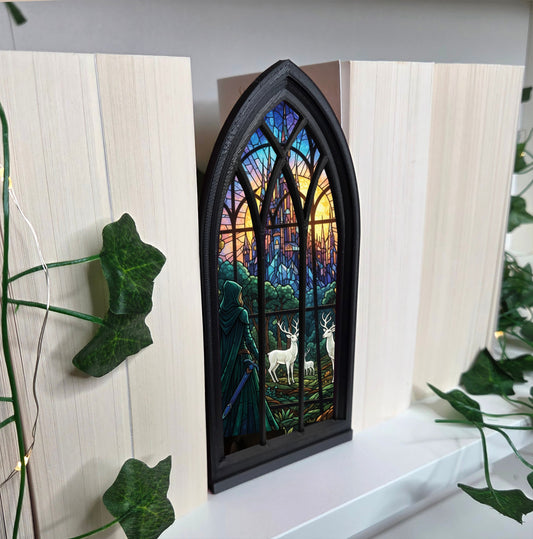 Kriegerin Regalfenster Booknook