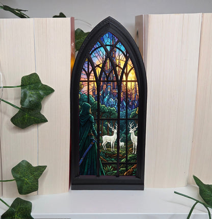Kriegerin Regalfenster Booknook
