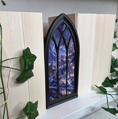 Fantasy Dorf Regalfenster Booknook