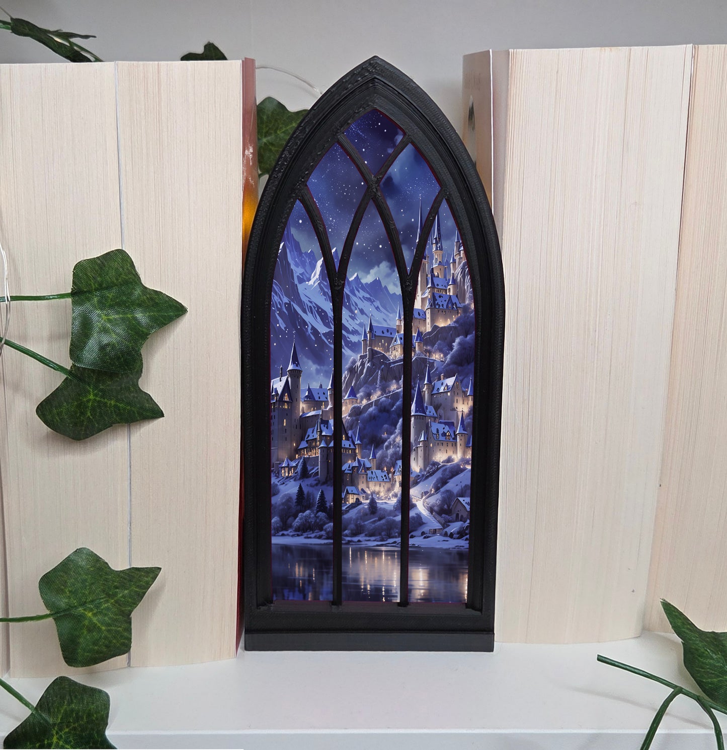 Fantasy Dorf Regalfenster Booknook
