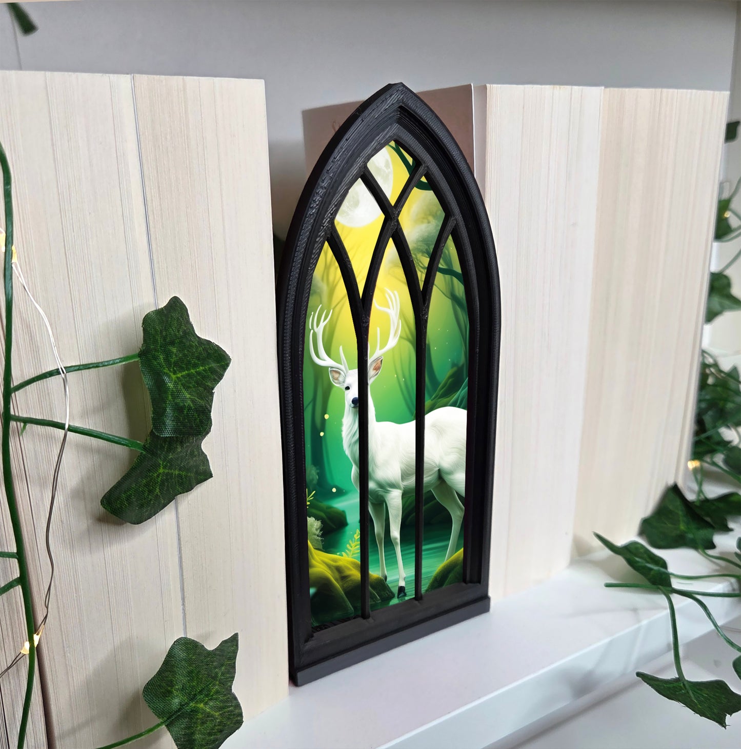 Weißer Hirsch Regalfenster Booknook