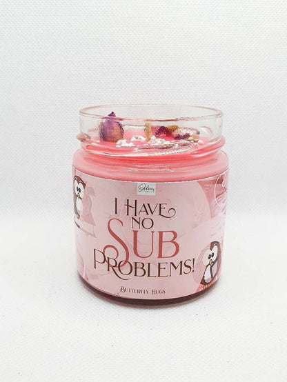 I have no SUB Problems | Buchkerze bookish | Bookcandle | Duftkerze | Bookish Candle | scented candle | Kerze im Glas | soyawachs | vegan