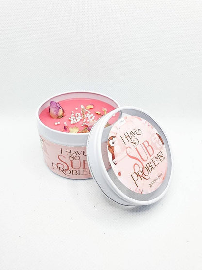 I have no SUB Problems | Buchkerze bookish | Bookcandle | Duftkerze | Bookish Candle | scented candle | Kerze im Glas | soyawachs | vegan