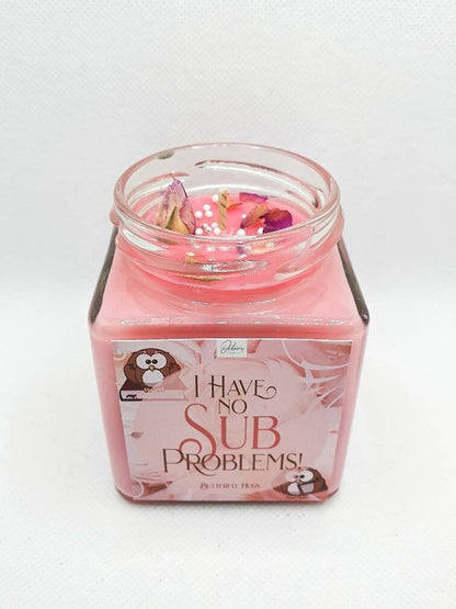 I have no SUB Problems | Buchkerze bookish | Bookcandle | Duftkerze | Bookish Candle | scented candle | Kerze im Glas | soyawachs | vegan